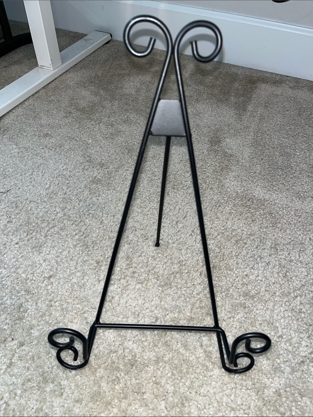 Tall Black Metal Display Easel Stand - Home Art
